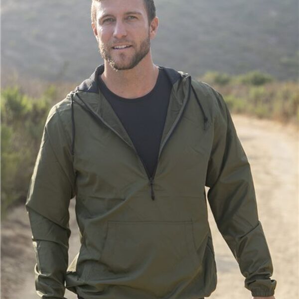 Independent Trading Co. - Unisex Lightweight Quarter-Zip Windbreaker Pullover Jacket Thumbnail